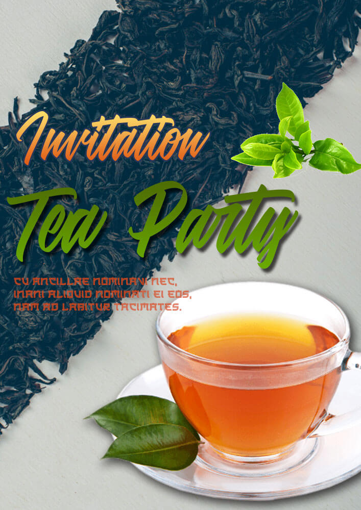 Tea Party Invitation Template Example