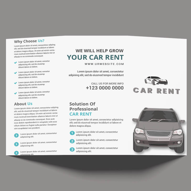 Car Rent Brochure Design Template
