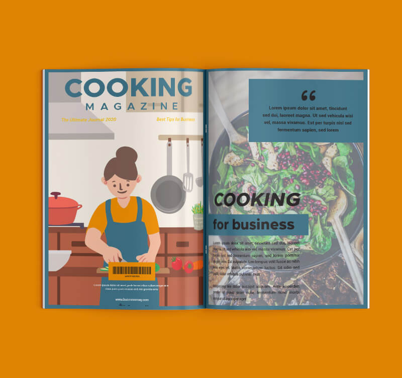 Cooking Magazine Design Template