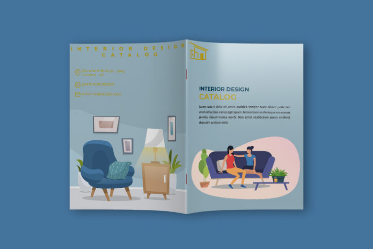Interior Design Catalog Free PSD Template room