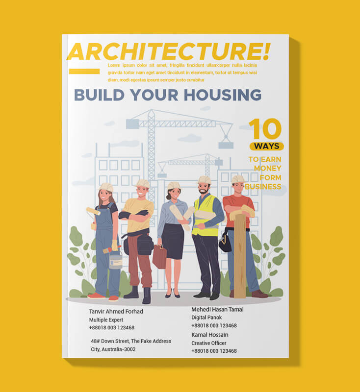PSD Template For Architecture Magazine