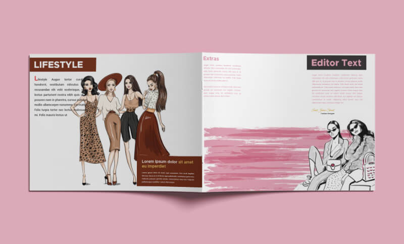 PSD Template For Fashion Magazine