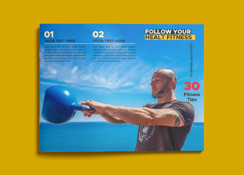 PSD Template For Fitness Magazine