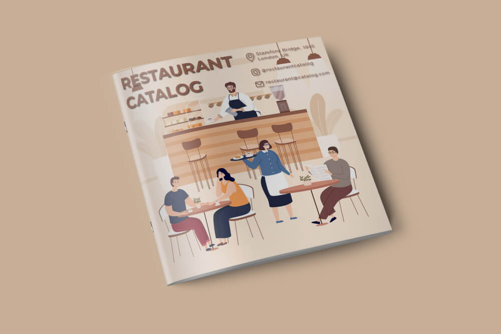 Restaurant Catalog Template Example