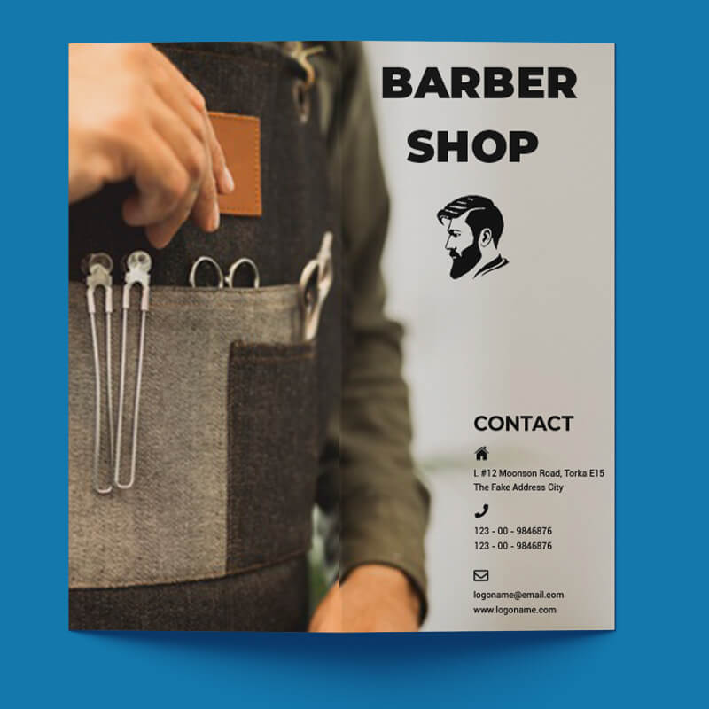 Sample Barbershop Brochure Template