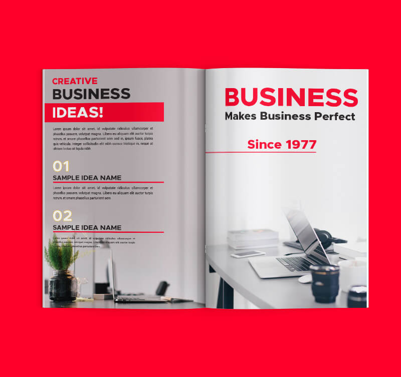 Sample Business Magazine Templates