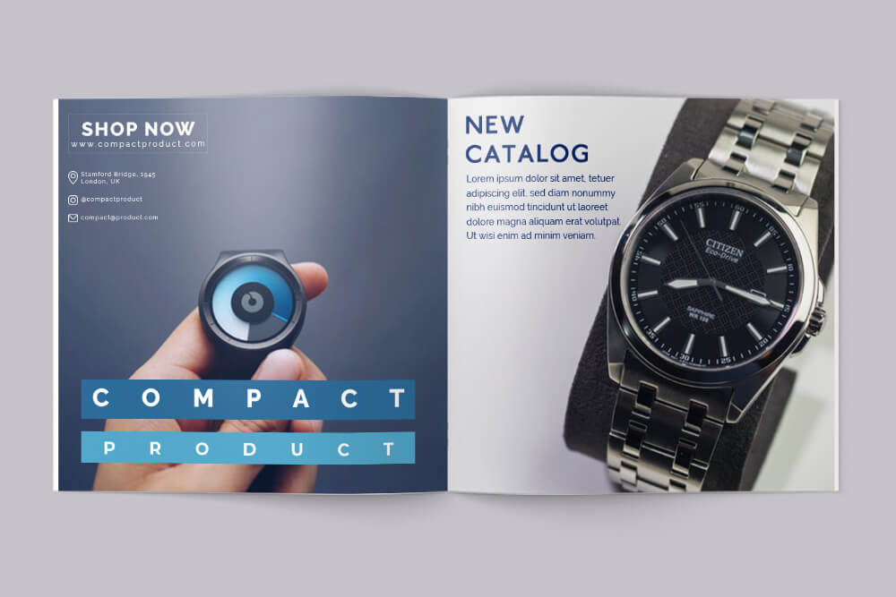 Sample Compact Product Catalog Template