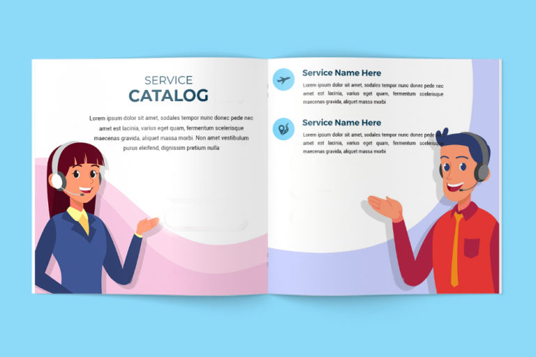Service Catalog Free Template in PSD | room surf.com