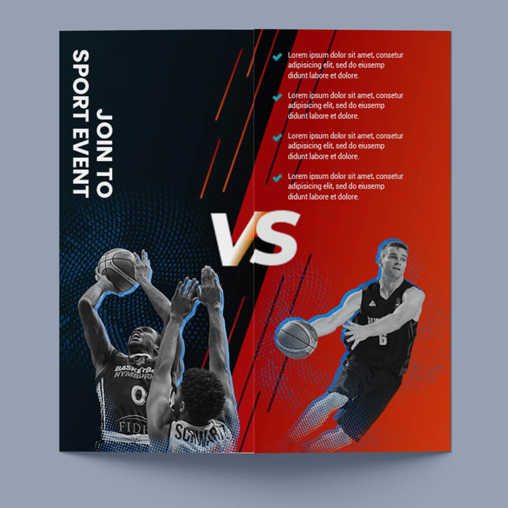 Sport Event Brochure Template Example