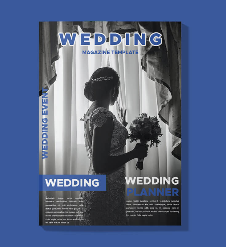 Wedding Event Magazine Template Example