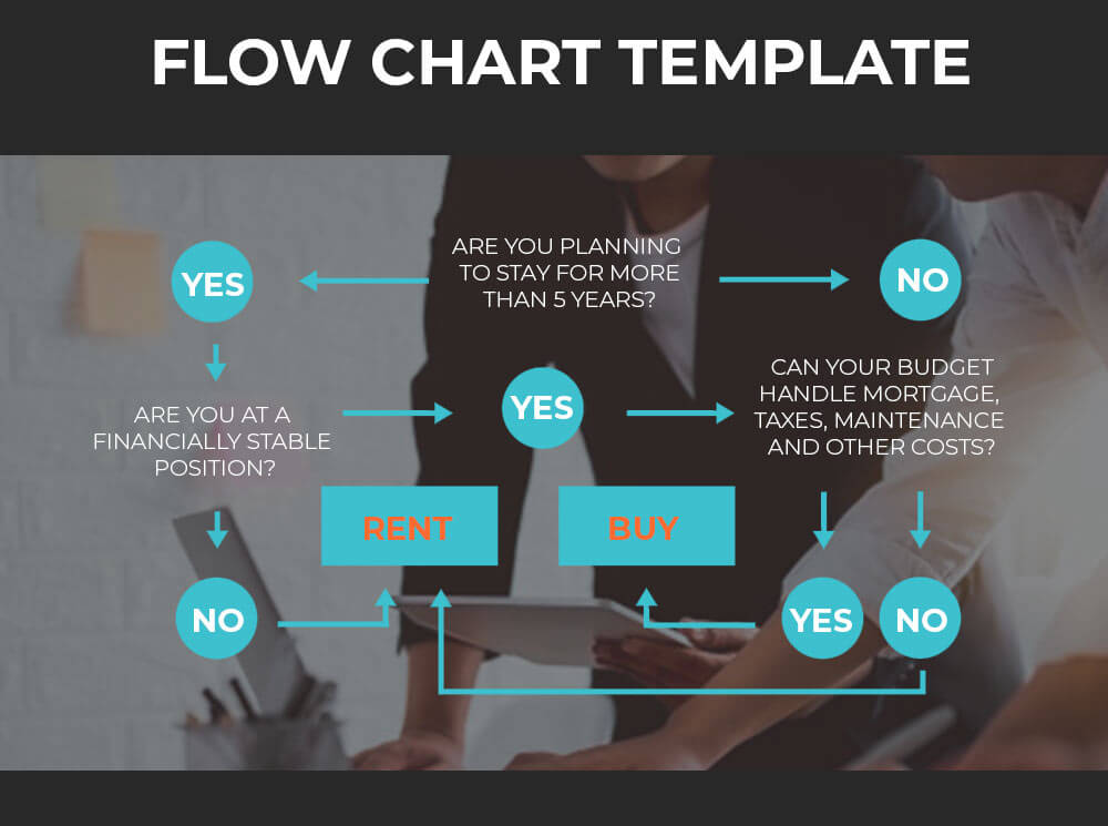 Flow Chart Template Free PSD