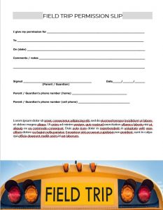 10+ Field Trip Permission Slip Template 