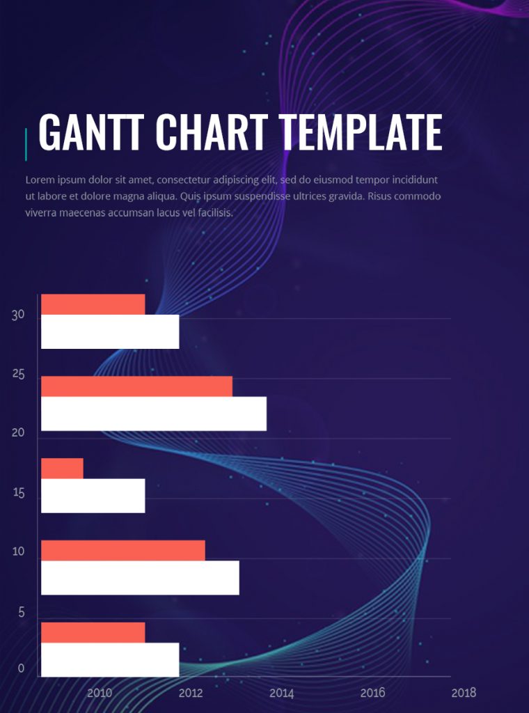 gantt chart Free Template in PSD