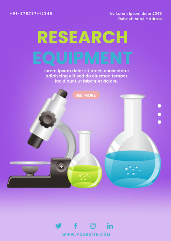 scientific poster Free Download PSD