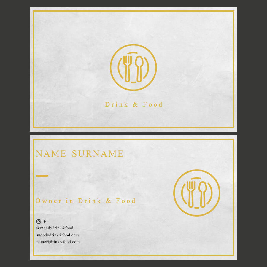 template for business cards Example PSD Design