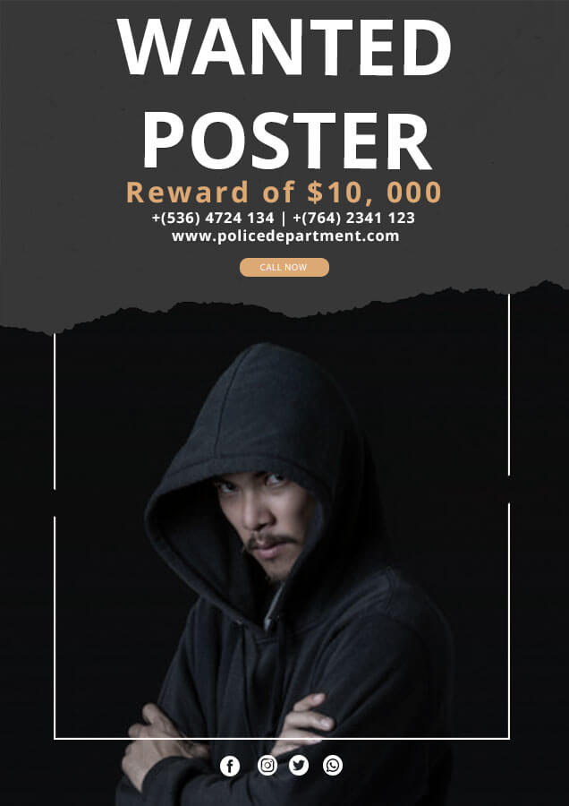 wanted poster Free Download PSD