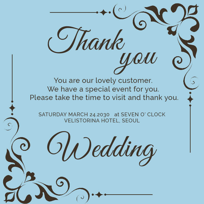 10 Wedding Thank You Card Psd Flyer Template Room Surf Com