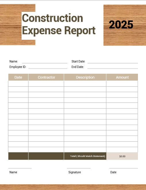 annual report template example word design