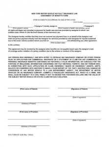 6+ Assignment of Benefits Form Template | room surf.com