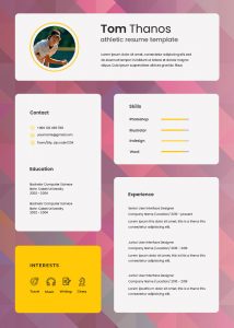 10  Athletic Resume example psd design room surf com