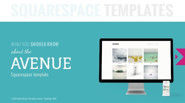 avenue template squarespace template free