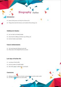 10+ Biography Outline Template | room surf.com