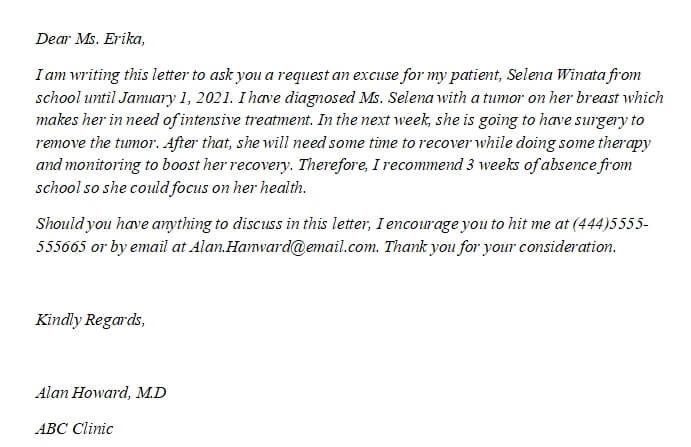 48. Medical Leave Letter from Doctor