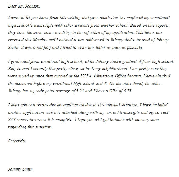 214. UCLA Appeal Letter