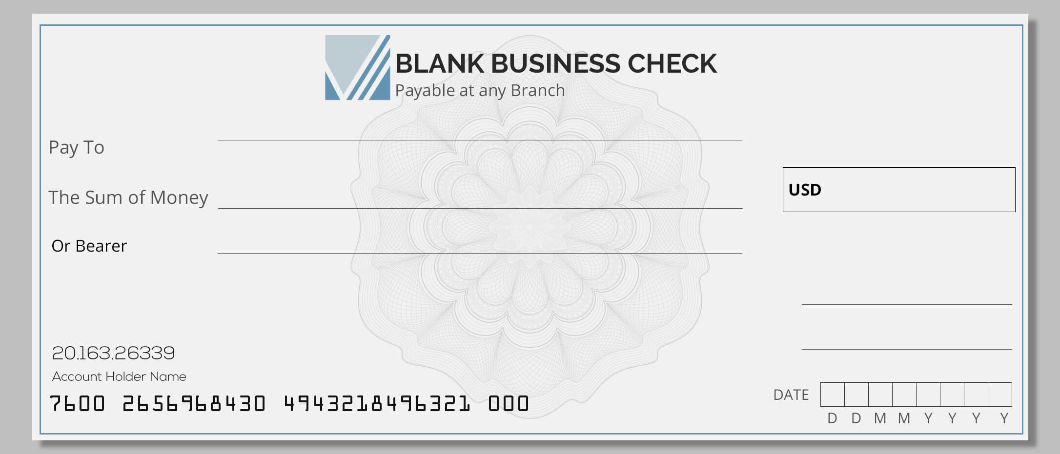 10+ Printable Blank Business Check in psd photoshop | room surf.com