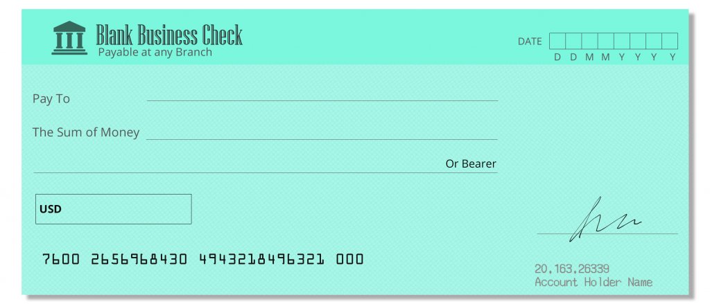 10+ Printable Blank Business Check in psd photoshop | room surf.com