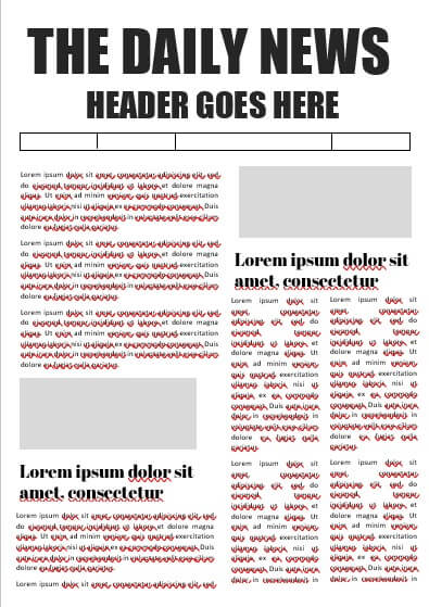 10+ Printable Blank Newspaper Template | room surf.com