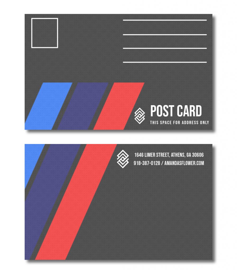 blank postcard template in photoshop free download