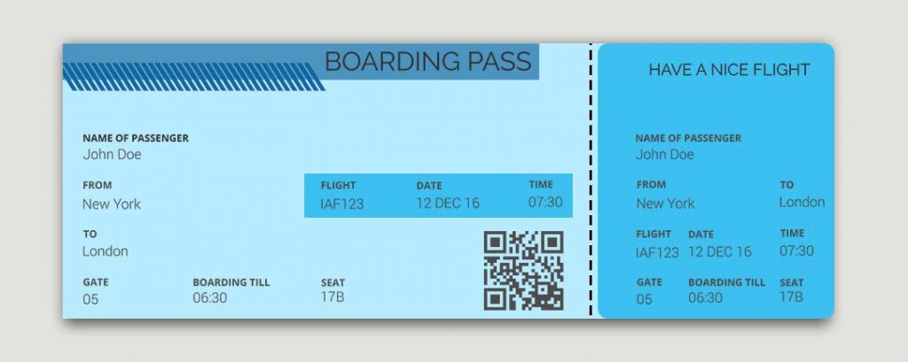 boarding pass template free download psd