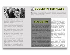 10+ Printable Bulletin template photoshop | room surf.com