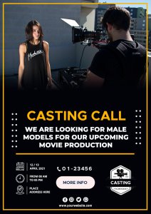 10+ Printable Casting Call psd template free | room surf.com