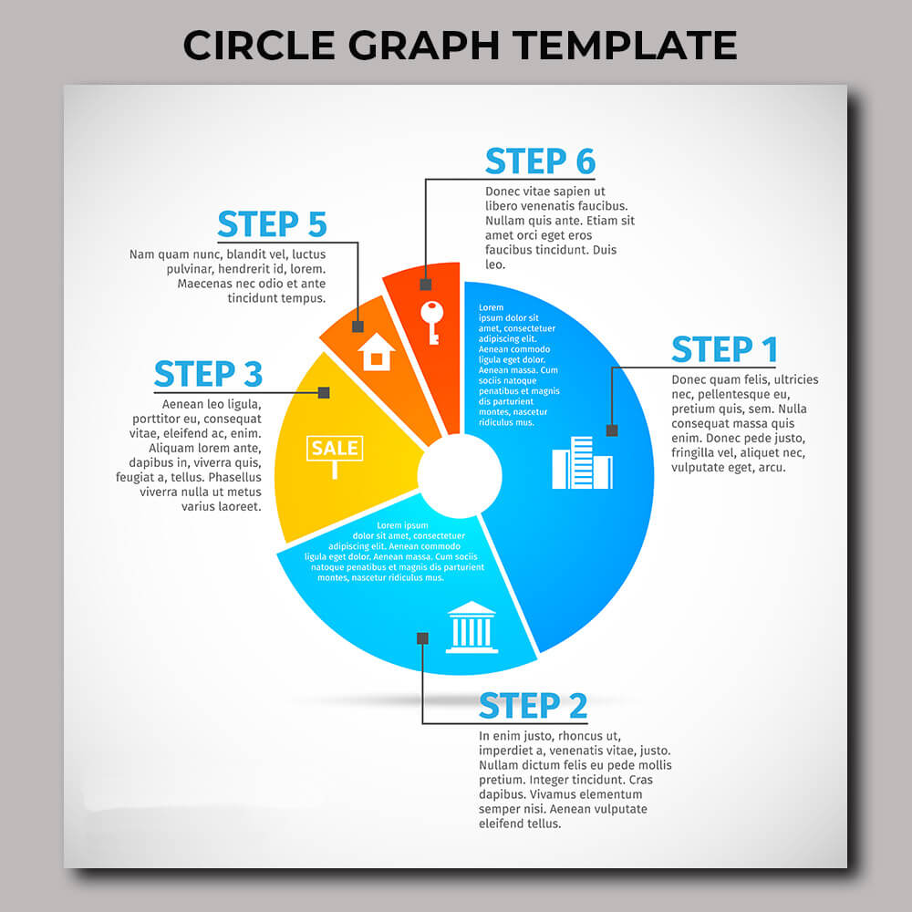 circle graph template free download psd