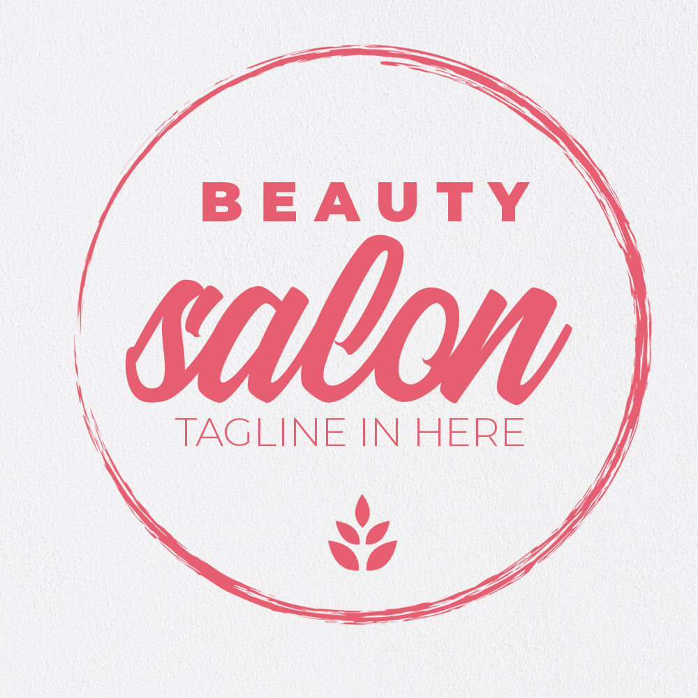 circle square logo salon template in photoshop free download