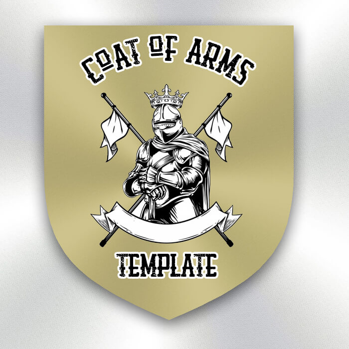 coat of arms template free psd template