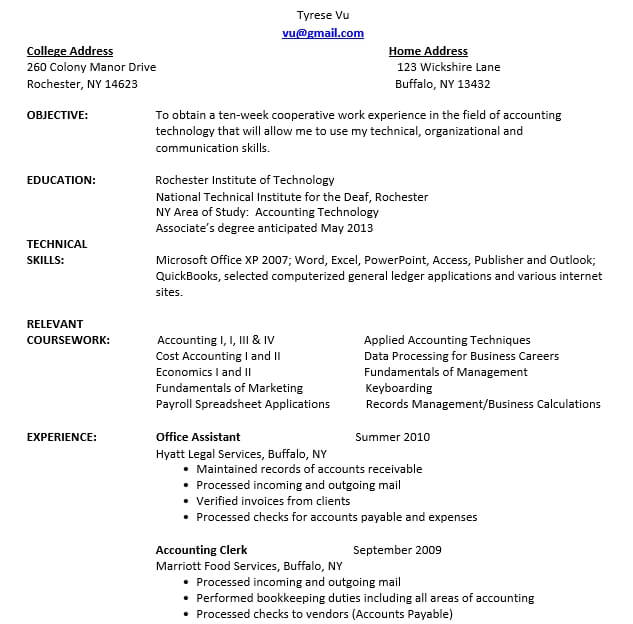 Accountant Resume Format PDF