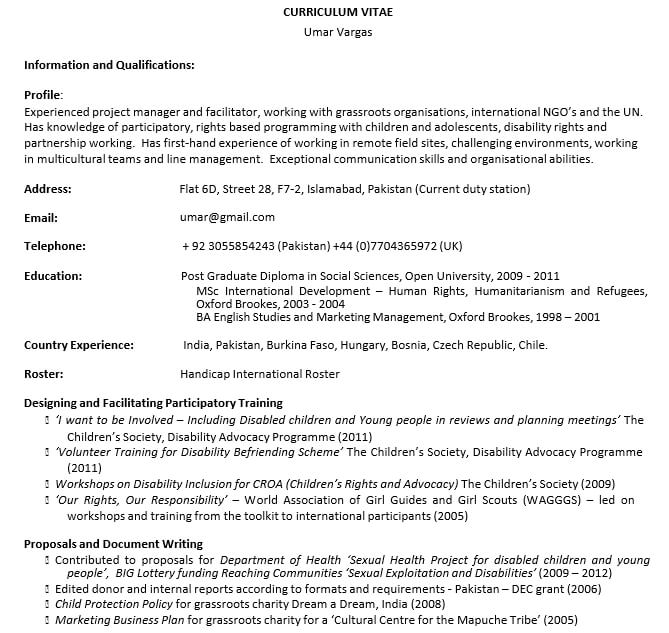 Education Project Manager Resume