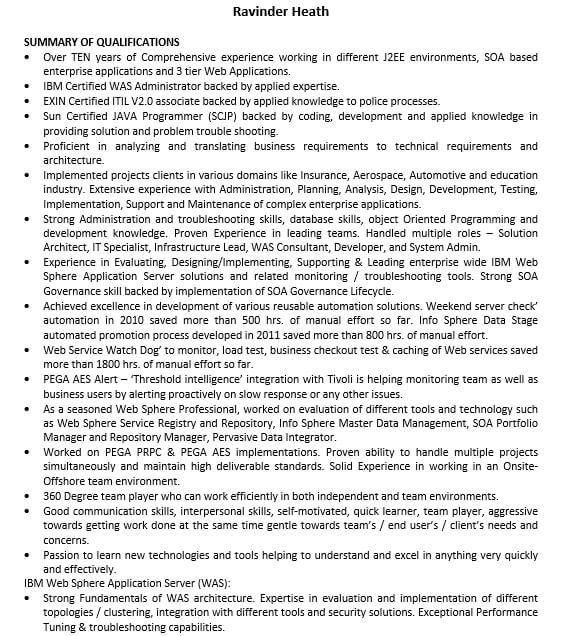 5 Architect Resume Room Surf