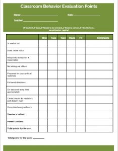 10+ Printable Behavior Charts Template for Adults, Kids, and All Age ...