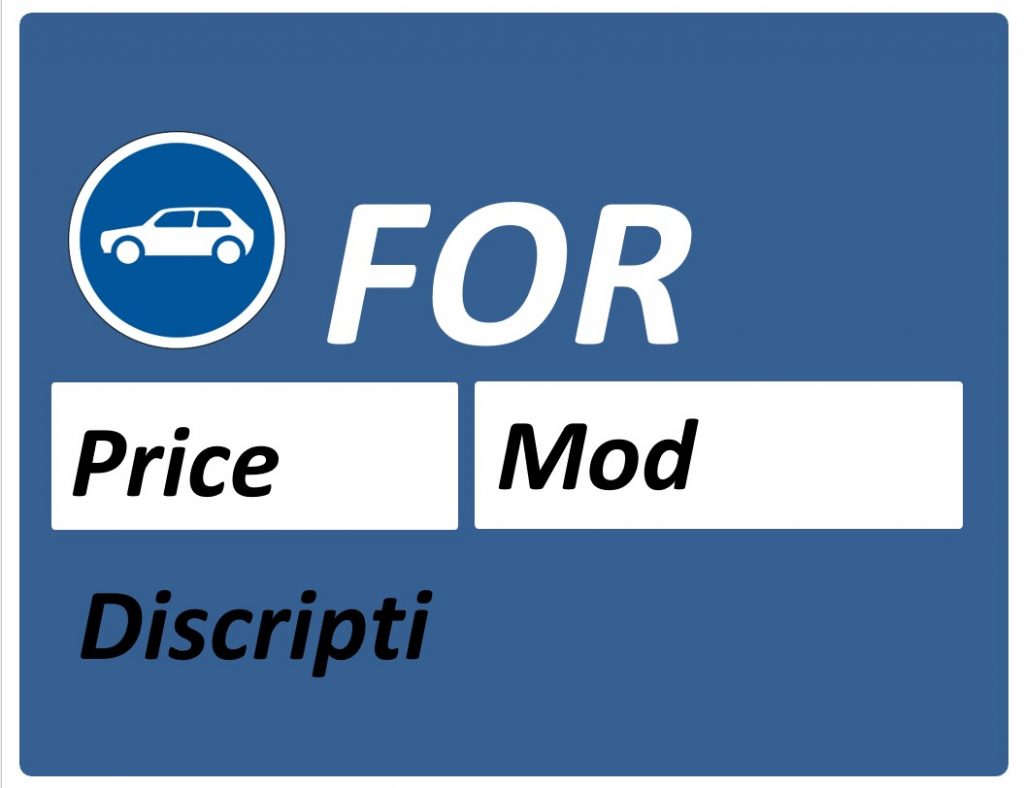 Printable car for sale sign