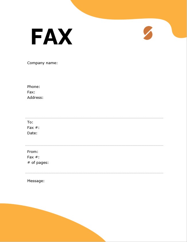 fax cover letter example